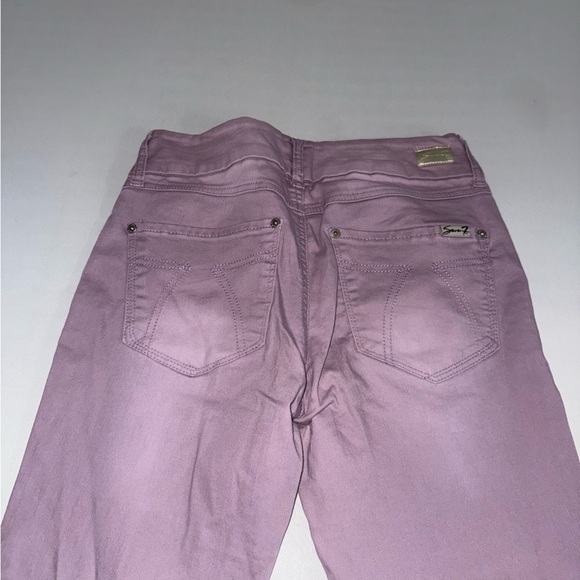 Seven 7 Tummyless Stretch Skinny Ankle Jeans Lavender Purple Size 4 - Picture 7 of 11